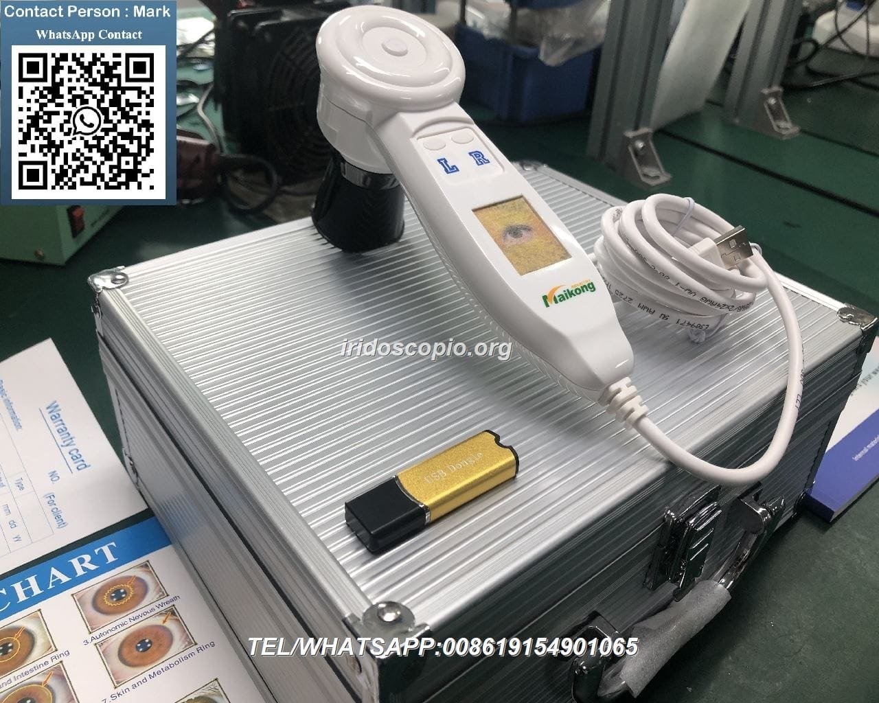 Iridoscopio Professionale 5MP: Fotocamera Digitale per Iridologia e Analisi dell’Occhio