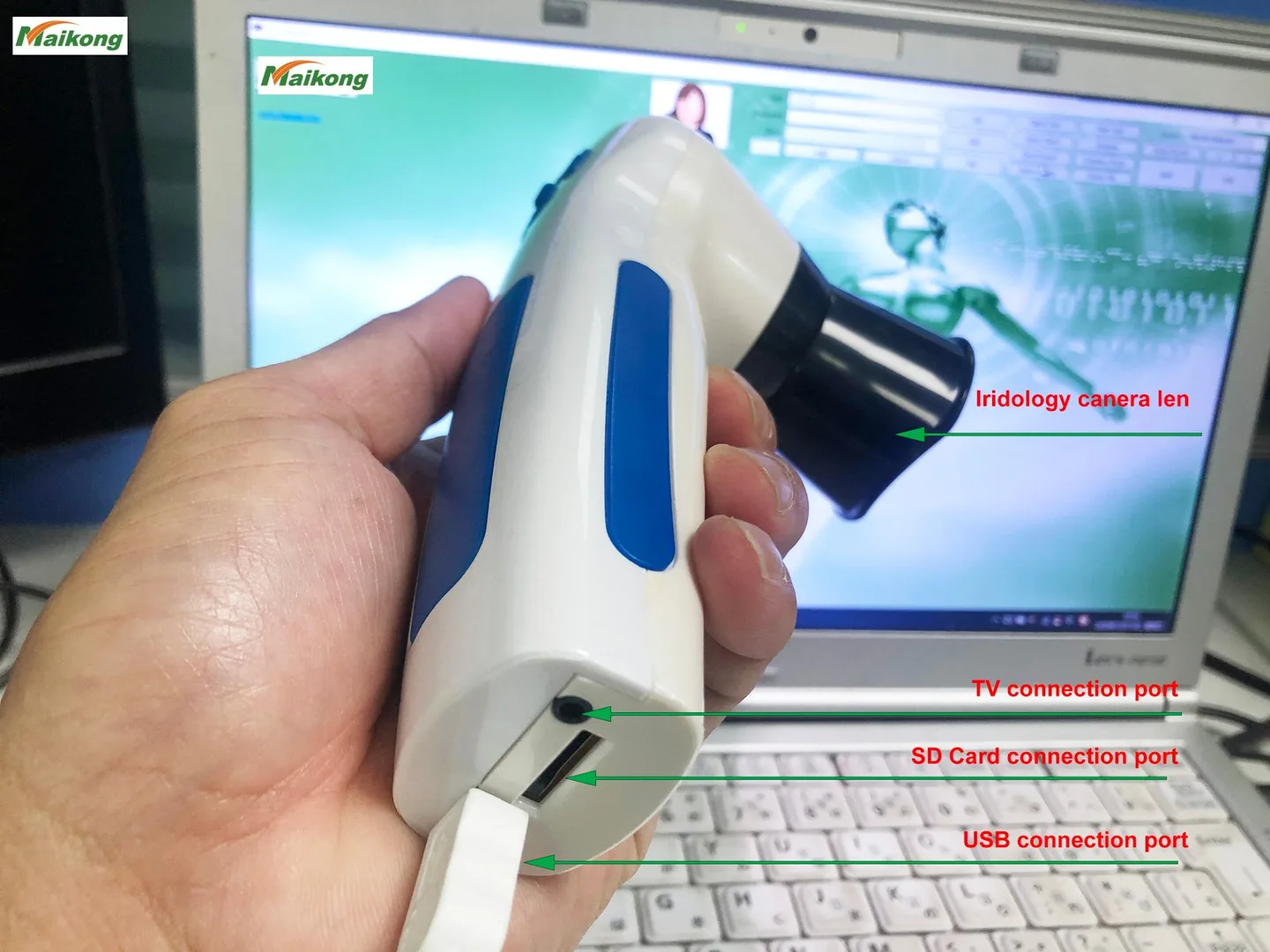 Vendita apparecchiature per iridologia: cosa serve ai distributori di strumenti per naturopatia in Italia — MAIKONG IRIDOLOGY CAMERA (4829).jpg